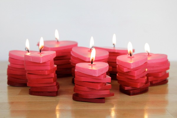 Nến valentine lung linh, huyền ảo Nến valentine lung linh, huyền ảo