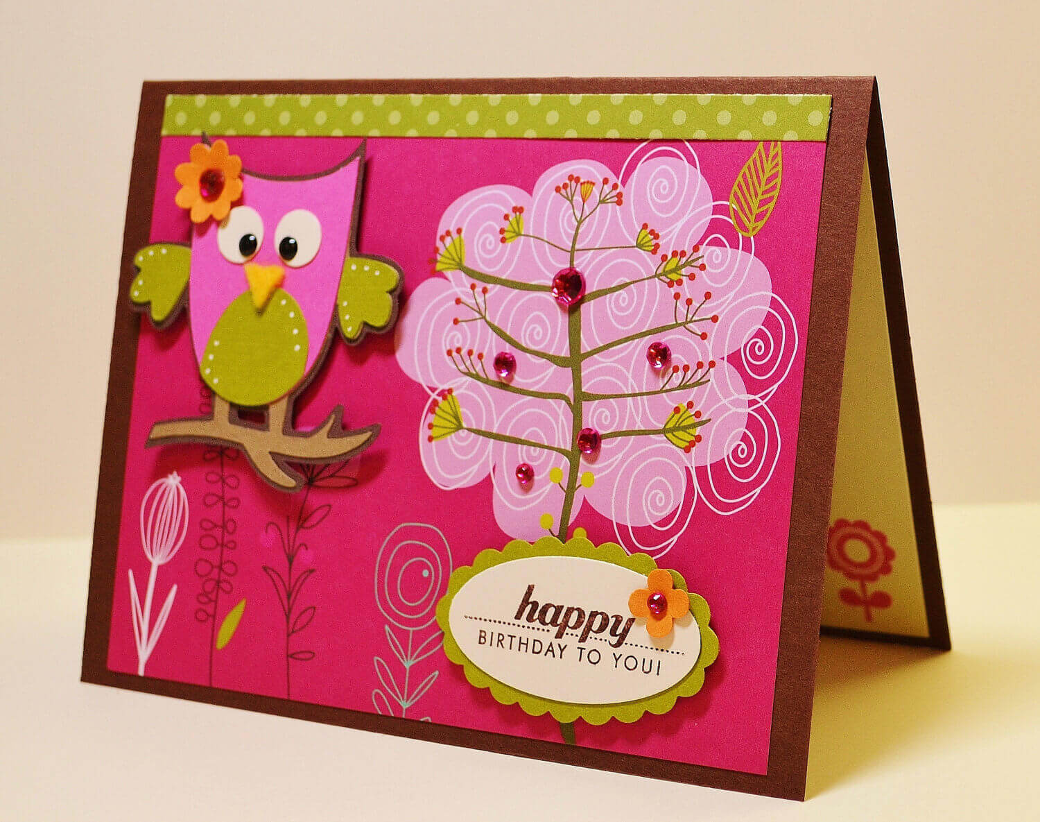 Thiệp sinh nhật handmade đáng yêu Thiệp sinh nhật handmade đáng yêu