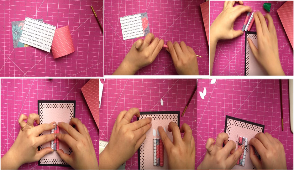 Làm thiệp cây nến cực đẹp