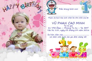 Tổng hợp những mẫu thiệp sinh nhật một tuổi cho bé siêu dễ thương 