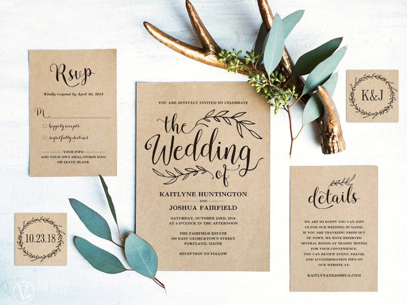 Mẫu thiệp mời cưới sang trọng và phong cách nhất 2019