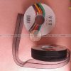 Ruy băng voan Thái 3cm đen chỉ giữa - RB02