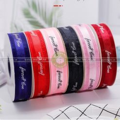 Ruy băng lụa voan 2,5cm Forever Love – RB33