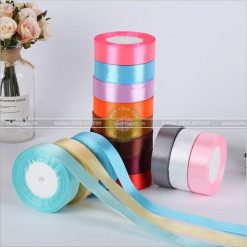 Ruy băng lụa bản 1cm, 2cm, 4cm trơn