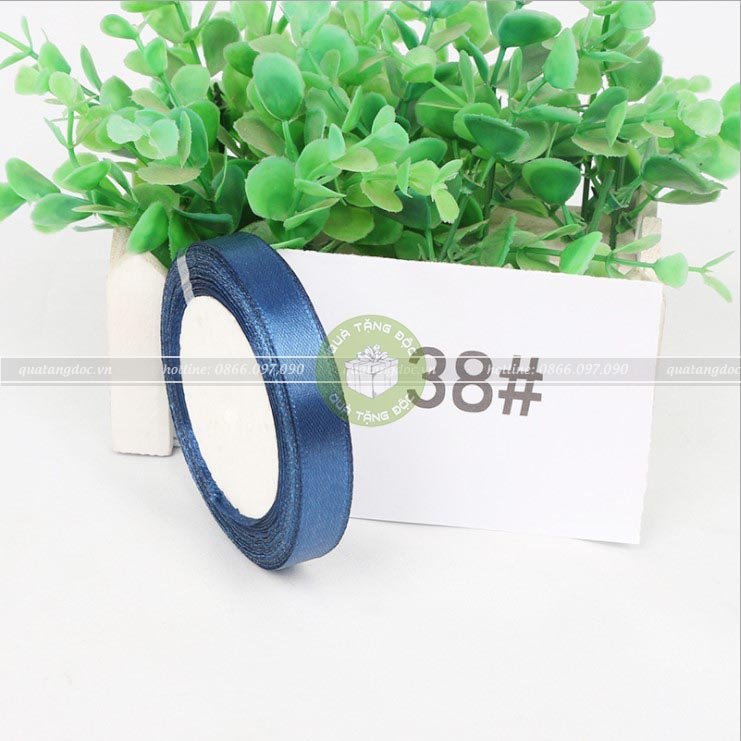  Ruy băng lụa bản 1cm, 2cm, 4cm trơn