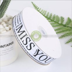 Ruy băng lụa 2,5cm chữ Miss you – RB35