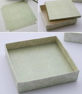 Bước 3: Dán các góc của hộp quà với nhau Bước 3: Dán các góc của hộp quà với nhau