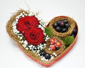 Hộp quà hoa quả kèm nhẫn Hộp quà hoa quả kèm nhẫn