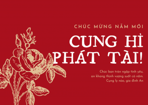 Thiệp chúc mừng năm mới trên Canva