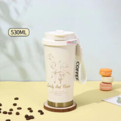 Set quà tặng cốc bình giữ nhiệt hoa lily 500ml