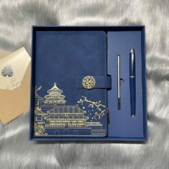 Set quà tặng Sổ da và Bút kèm ngòi thay thế (SQ-SB)